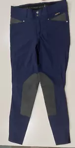 KERRITS Crossover Damen Reithose Kniebesatz Reitsport Gr. M blau - Bild 1 von 8