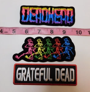Grateful Dead Bob Weir, Jerry Garcia, Phil Lesh 3 patch set DEADHEAD BX - Picture 1 of 1