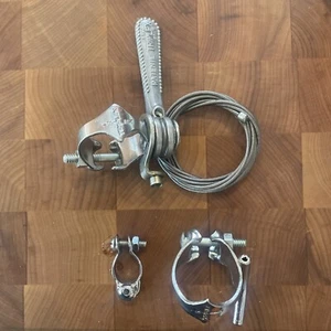 Palanca de cambios derecha tubo descendente triplex nuevo de colección con cables y guías de cables. (NJ) - Imagen 1 de 2