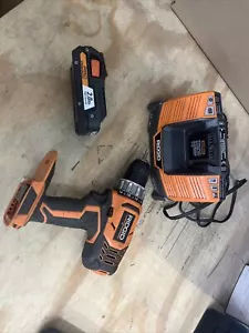 Ridgid 18V Drill with 18V 2.0Ah Lithium Ion Battery and Multi Volt Charger - Picture 1 of 5