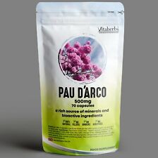 Pau D'Arco 500mg Capsules | Lapacho | Inflammation | Candida | Infections