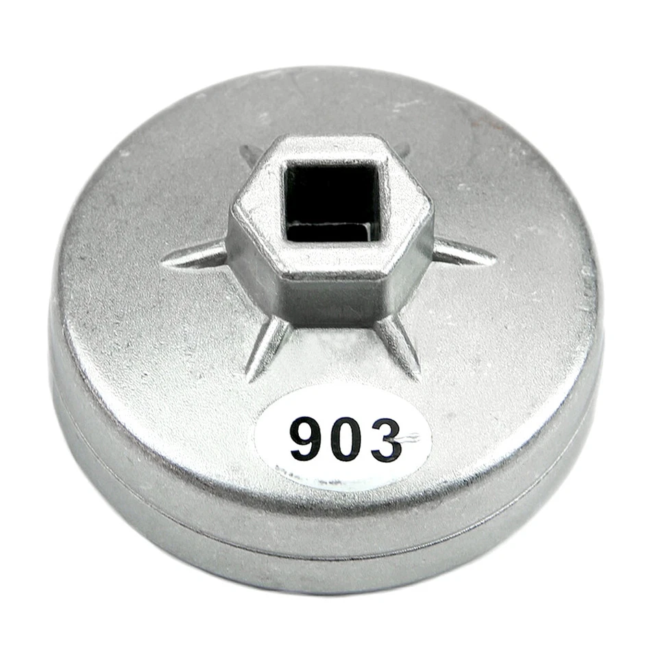 Acessórios de carro para 74 mm 14 flautas alumínio filtro de óleo chave soquete ferramenta de remoção - Imagem 1 de 4