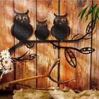 Owls Metal Wall Art Decor Iron Wall Decoration For Garden Office Centerpiece