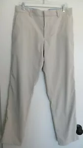 Skechers Go Golf Pants Mens Size 34 Light Beige Khaki Flat Front Pockets AMPT04 - Picture 1 of 12