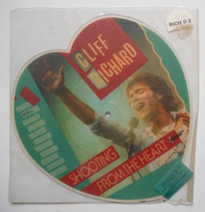CLIFF RICHARD Shooting From The Heart - Shaped Picture Disc (1984) - Picture 1 of 3