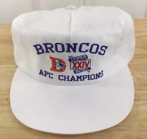 Denver Broncos 1989 Afc Championship Players Hat Official NFL Licensed - Picture 1 of 12