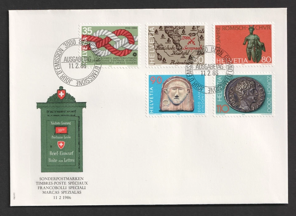1987 Switzerland Publicity FDC. Bern First Day Cover - Image 1 of 1