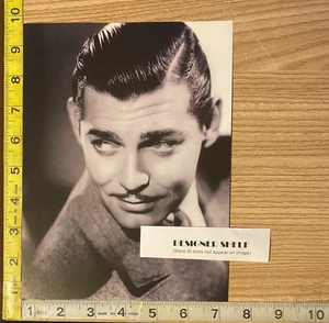 Clark Gable Headshot Scene Black & White Book Photograph - Picture 1 of 1