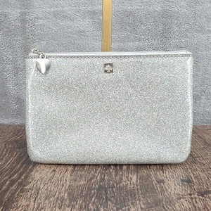 Mini bolsa clutch Kate Spade Mavis Street Bethann metálica brillante vinilo plateado - Imagen 1 de 13