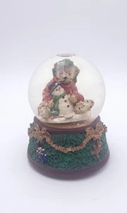 Boyd Bears Musical Christmas Snow Globe Plays " We Wish You A Merry Christmas" - Picture 1 of 11
