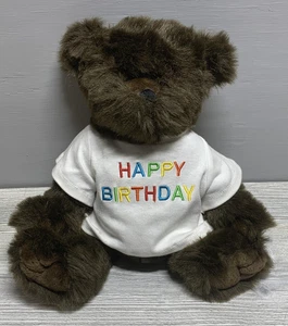 Vintage 1999 Animal Adventure Happy Birthday Embroidered Teddy Bear Plush Gift - Picture 1 of 6