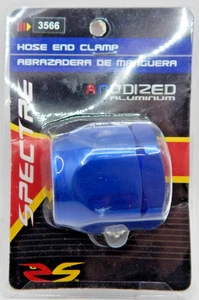 Magna Clamp 1" ID Blue Anodized Aluminum Heater Hose Fuel Line End 1.5" Max OD - Picture 1 of 4