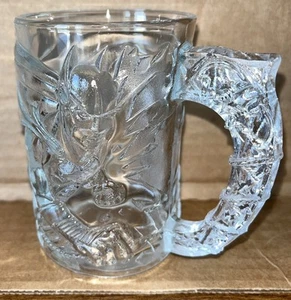Vintage 90s Batman Mug McDonald’s Cup Batman Forever Glass Clear Made In USA - Picture 1 of 8