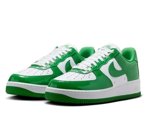 Nike Air Force 1 Low '07 Kelly Green Patent Sneaker Schuhe 45.5 47.5 FJ4801-300 - Picture 1 of 8