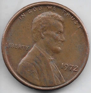 1972 Lincoln Memorial Penny Error DDO Doppio Die Dritto FS-106 Dado Rotato - Foto 1 di 3
