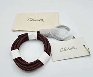 BRAND NEW Cleobella Accessories XS/S 41" Genuine Leather Loop Skinny Belt Cognac - Picture 1 of 3