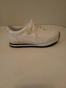 Sam and Libby weiß schwarz Kunstleder Schnürschuhe Low-Top Sneakers Gr. 7,5 B - Bild 1 von 17