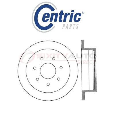Centric Disc Brake Rotor for 2004 Ford F-150 Heritage 4.2L 4.6L 5.4L V6 V8 - jf Foto 1 de 4