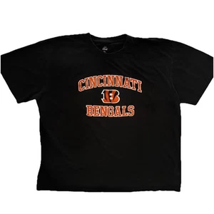 Cincinnati Bengals Unisex  4 xL  T-Shirt Black Lightweight Football Majestic - Picture 1 of 7