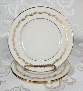 Lenox Golden Wreath Lot Of 3  6 1/4" bread butter plates  USA - Picture 1 of 8