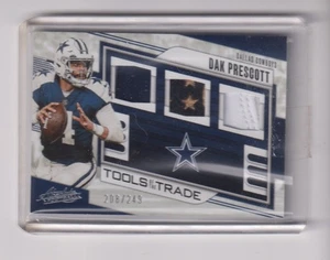 2023 ABSOLUTE TOOLS OF THE TRADE DAK PRESCOTT 208/249 - DALLAS COWBOYS - Picture 1 of 1