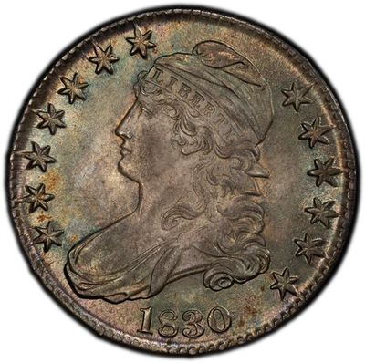 1830 Capped Bust Half Dollar. O-113. Rarity-1. Small 0. MS-65 (PCGS). - Image 1 of 3