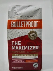 Bulletproof Ground Coffee Maximizer Enhanced Prebiotics Medium Dark Roast 10 Oz - Picture 1 of 7