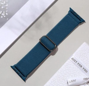 Maledan Stretchy Loop Apple Watch Soft Nylon Elastic Braided Strap Wristband - Picture 1 of 4