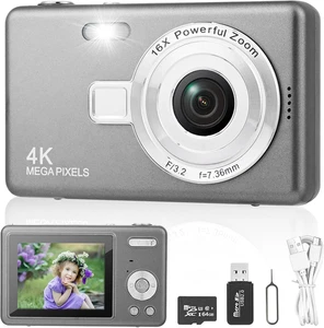 Macchina Fotografica Digitale Con Scheda 64GB, 1080P 40MP Fotocamera Digitale Co - Foto 1 di 12