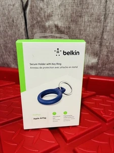  - Belkin Blue Secure Holder with Key Ring for AirTag - Picture 1 of 3