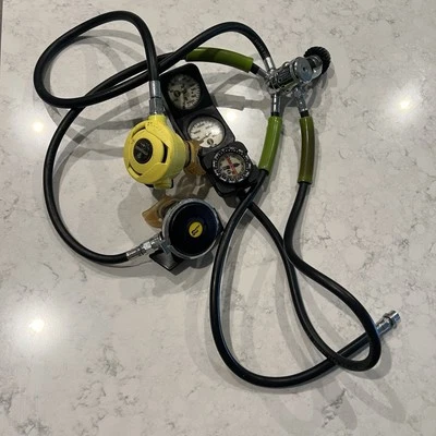 US Divers Conshelf 21 Regulator Scuba Diving Lot Techni Pro Beuchat Octopus - Image 1 of 4
