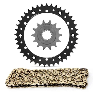 520 Pitch 14T 41T Front Rear Sprocket Chain Kit for Yamaha Dirt Bike YZ400 Black - Picture 1 of 17