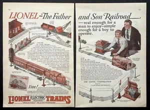 1927 Lionel Modelleisenbahn Druck AD *The Father and Son Railroad* - Bild 1 von 1