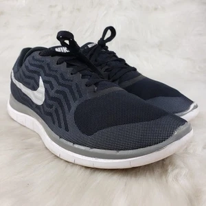 NIKE 'Free 4.0' 718412-010 Black White Running Shoes Womens Size US 10 EUR 42 - Picture 1 of 6
