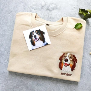 Felpa Personalizzata per Animali Domestici, Foto Dell'Animale + Nome, Maglione P - Foto 1 di 12