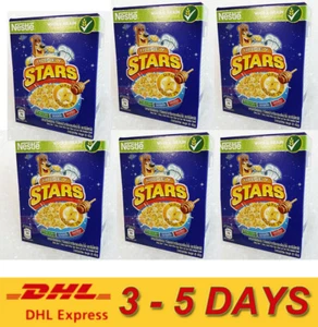 6 x Nestle Honey Stars Cereals Breakfast Food Snack Made With Whole Grain 17g. - Picture 1 of 4