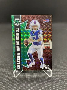 JOSH ALLEN 2021 Mosaic TOUCHDOWN MASTERS #TM-15 Green Mosaic Prizm BUFFALO BILLS - Bild 1 von 2