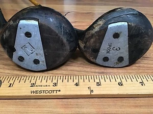 Macgregor Dayton Airline 2 & 3 Woods RH Pyratone Shaft & Leather Grips - Bild 1 von 12