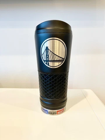 Golden State Warriors 24oz. Draft Beverage Cup - Black - BRAND NEW Tumbler Cover