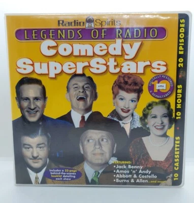 Legends Of Radio Comedy Superstars 10 Cassette Tape Set Radio Spirits - Image 1 of 4