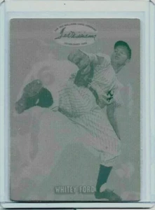 1/1 WHITEY FORD 1993 TED WILLIAMS CARD CO PRINTING PLATE NEW YORK YANKEES 1 OF 1 - Picture 1 of 2