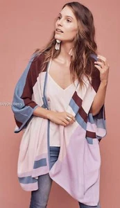 NEW Anthropologie Geometric Poncho by Plenty By Tracy Reese Size XS/S - Picture 1 of 5