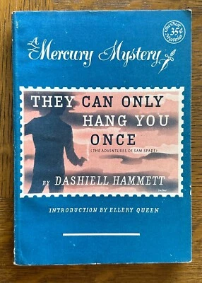 Dashiell Hammett. THEY CAN ONLY HANG YOU ONCE.  Spivak, 1944 Mercury Mystery 131 Foto 1 de 4