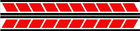 Yamaha Red Speedblock 260 mm x 28 mm autocollant étiquette vinyle 2 x ensemble d'autocollants (une paire)