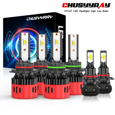 For Chrysler PT Cruiser 01-05 6000K LED Headlight High Low Beam Fog Light Bulbs - Image 1 of 4