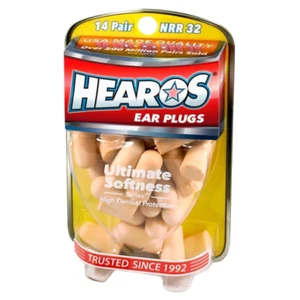 NEW Hearos Ultimate Softness Ear Plugs (NRR 32 | 14 Pairs) - Picture 1 of 1