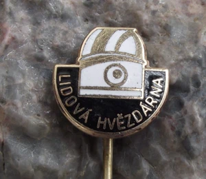 Antique Czechoslovakia Peoples Planetarium Science Education Astronomy Pin Badge - Bild 1 von 5