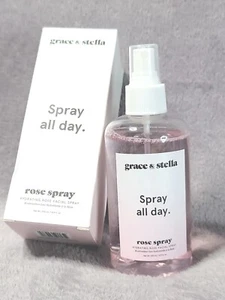 Grace & Stella Spray All Day Hydrating Rose Facial Spray 8 Fl Oz New in Box NIB - Picture 1 of 6