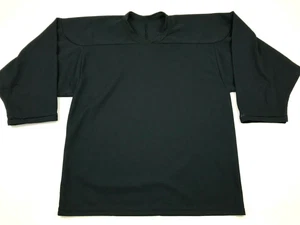 CCM Hockey Jersey Youth L - XL Black Shirt Long Sleeve V-neck Top Boys Pro Skate - Picture 1 of 8