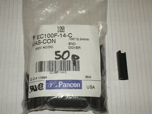 Lot de 50 capot de protection Panduit ITW Pancon EC100F-14-C ( end cover ) - Imagen 1 de 1